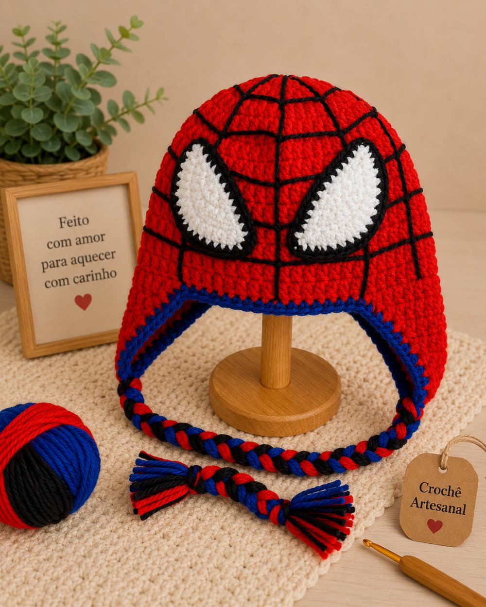Toucas personagens infantil homem aranha