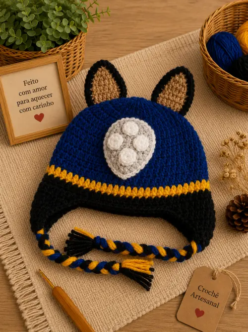 Toucas personagens infantil Patrulha canina