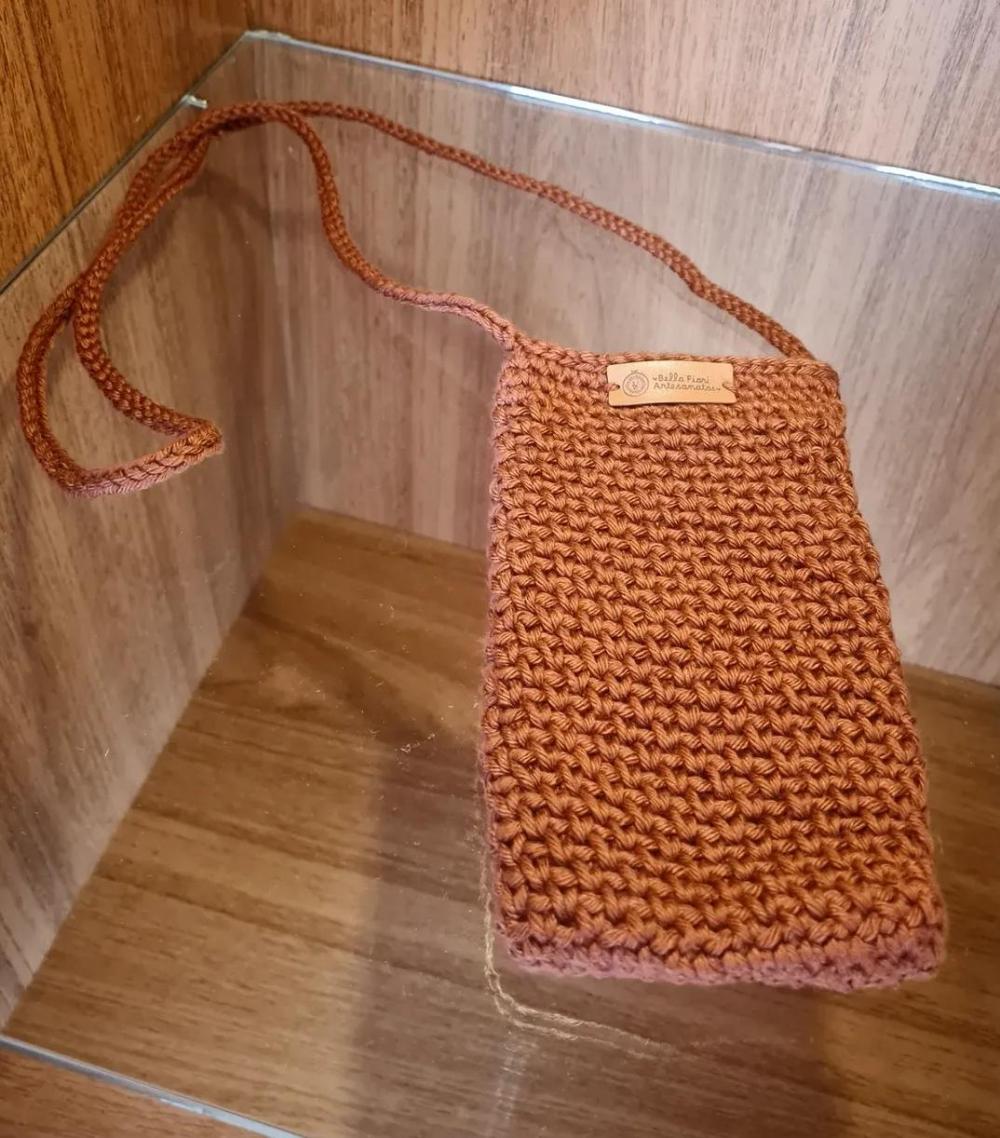 Capa de Crochê para Celular