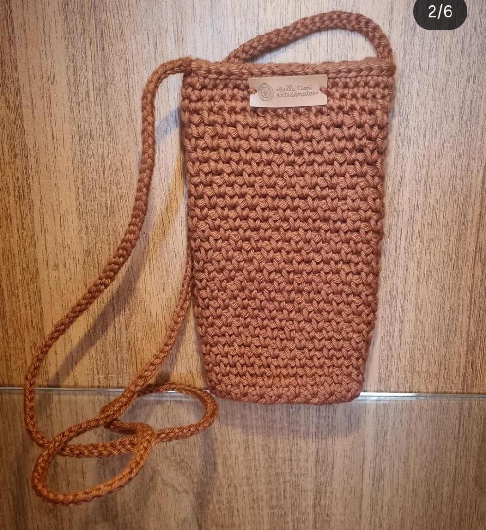 Capa de Crochê para Celular