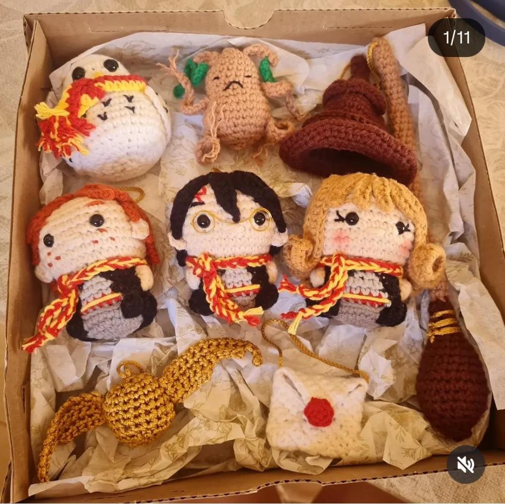 Kit Amigurumi Coleção Harry Potter