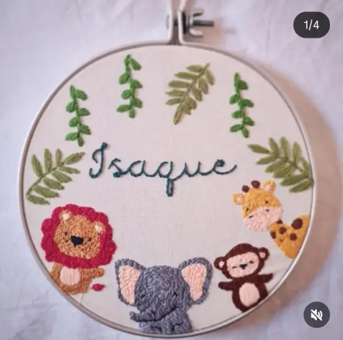 Porta Maternidade Bordado Personalizado