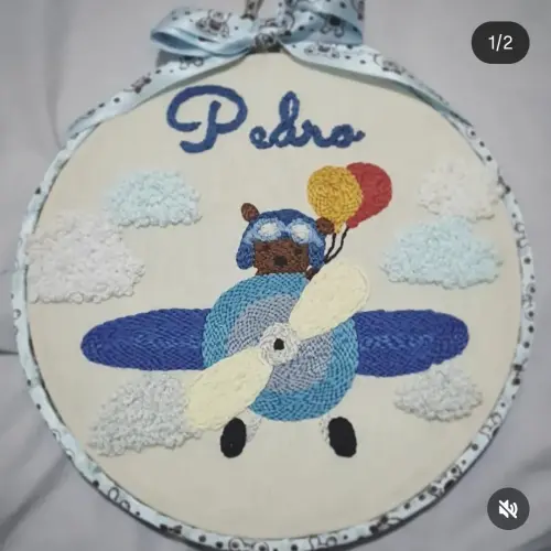 Porta Maternidade Bordado Personalizado
