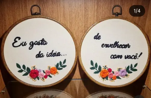 Porta Alianças Bordado Personalizado