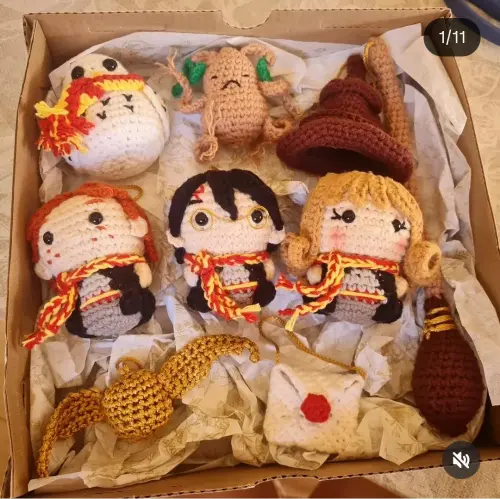 Kit Amigurumi Coleção Harry Potter