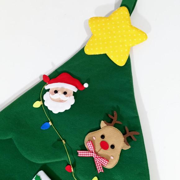 Arvore de Natal Montessoriana em Feltro-interativa-sensorial