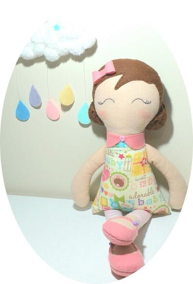 BONECA AFETIVA DE PANO