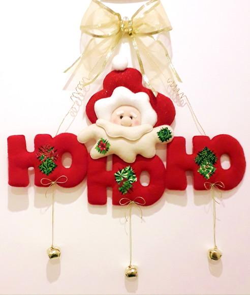 Enfeite de Natal Papai Noel Hohoho