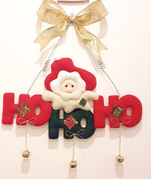 Enfeite de Natal Papai Noel Hohoho