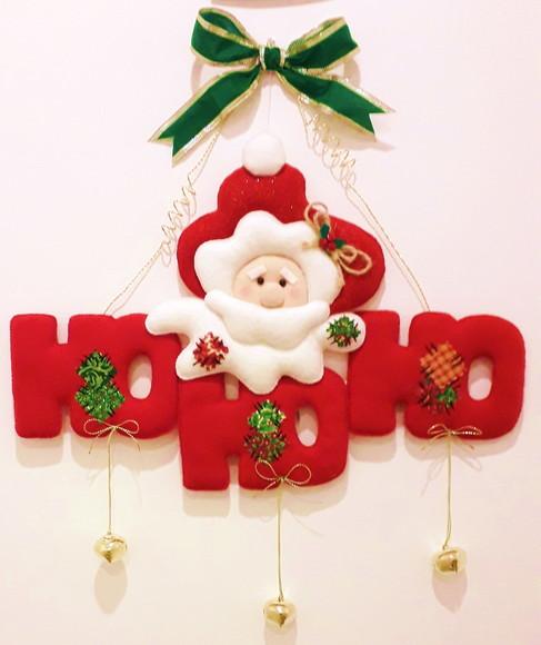 Enfeite de Natal Papai Noel Hohoho