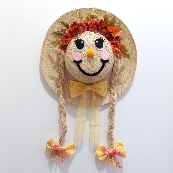 Enfeite de Porta Festa Junina - Chapeu Decorado