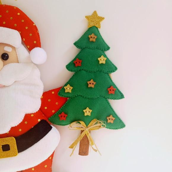 Enfeite de Porta de Natal Papai Noel