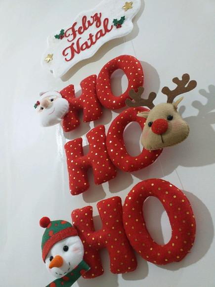 Enfeite de Porta Natal Hohoho