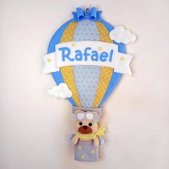 ENFEITE PORTA MATERNIDADE URSO BALOEIRO