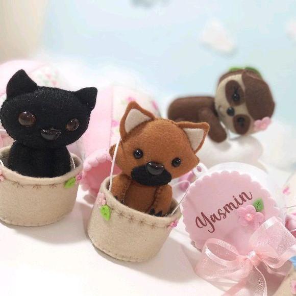 Mobile de Berço Animais Brasileiros no Balão