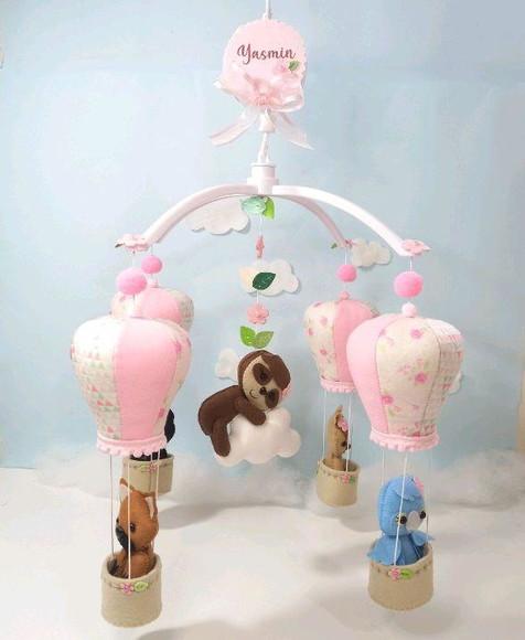 Mobile de Berço Animais Brasileiros no Balão