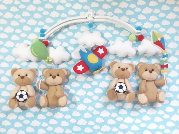 MOBILE DE BERÇO URSINHOS E BRINQUEDOS
