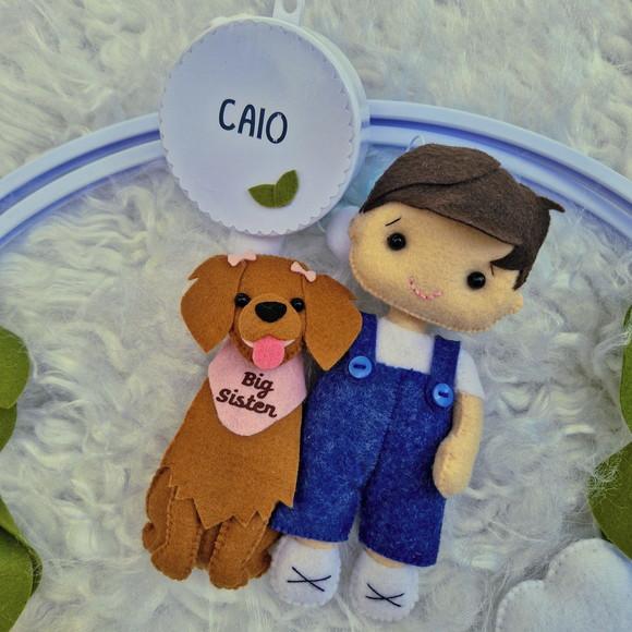 Mobile Personalizado - Menino e Pets
