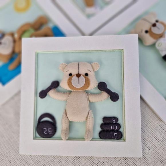 Quadrinho Urso Esportista