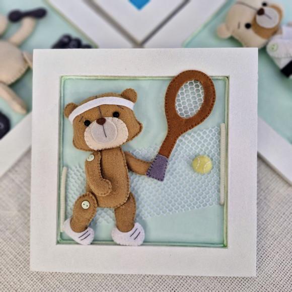 Quadrinho Urso Esportista