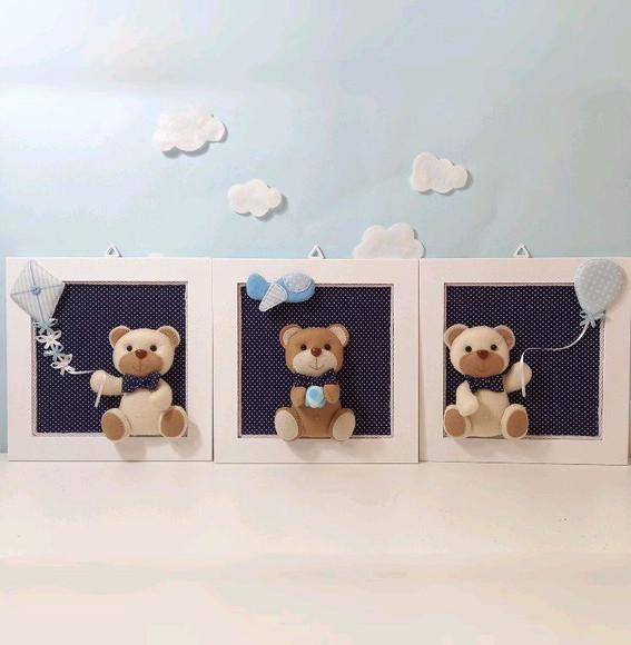 Quadrinhos Decorativos Ursinhos