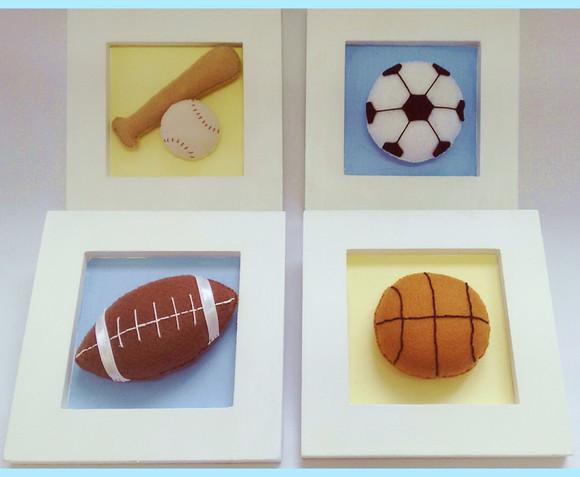 QUADRO BOLAS DE ESPORTE
