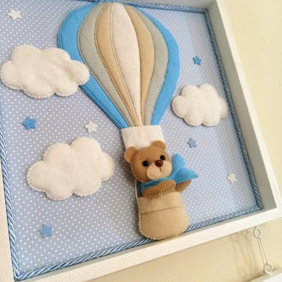 Quadro Porta Maternidade Urso Baloeiro
