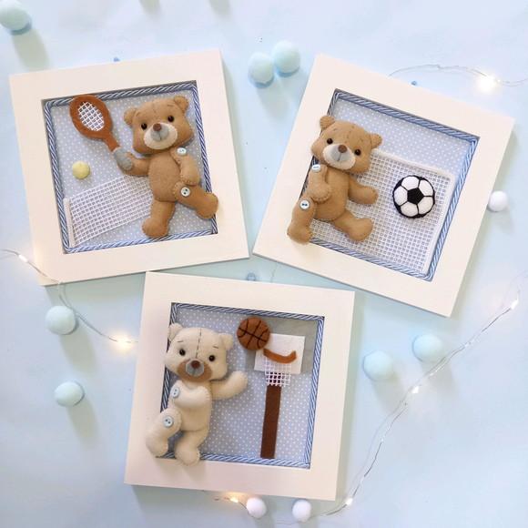 Quadros Decorativos Urso Esportes