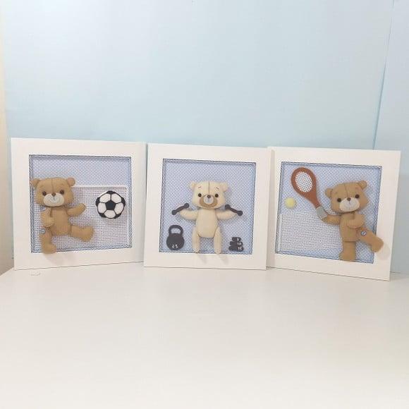 Quadros Decorativos Urso Esportista