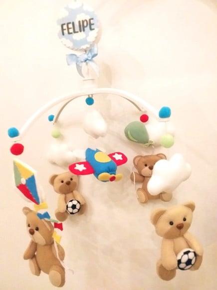 MOBILE DE BERÇO URSINHOS E BRINQUEDOS