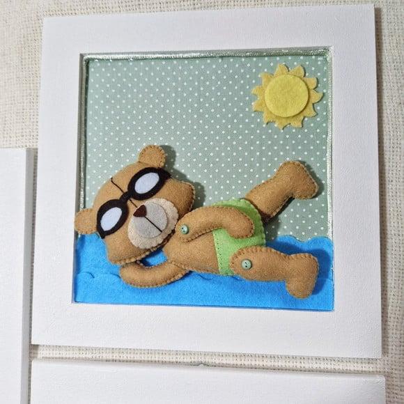 Quadros Decorativos Urso Esportista