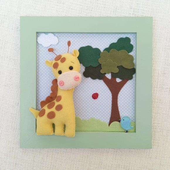 Trio Quadros Safari Baby