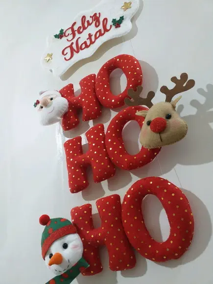 Enfeite de Porta Natal Hohoho