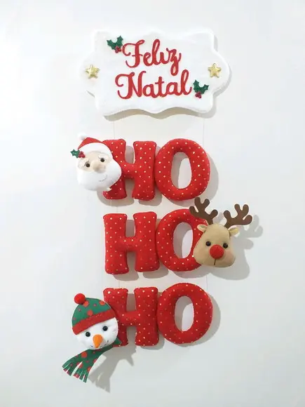 Enfeite de Porta Natal Hohoho