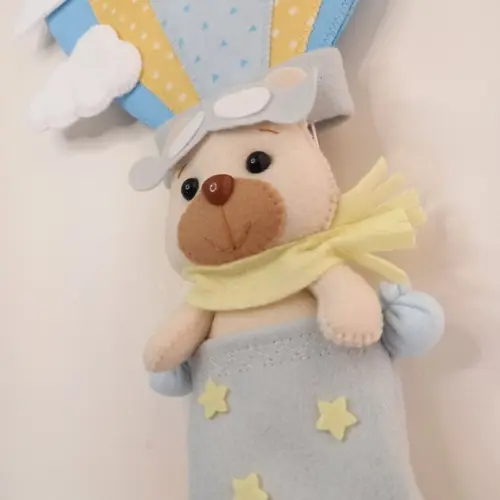 ENFEITE PORTA MATERNIDADE URSO BALOEIRO