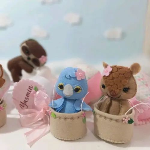 Mobile de Berço Animais Brasileiros no Balão
