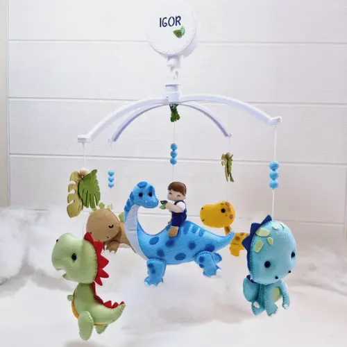 Mobile de Berço Musical Dinossauro