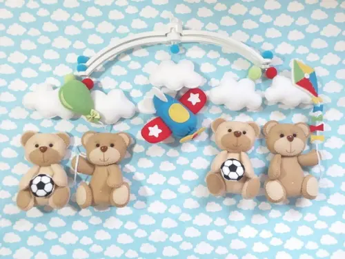MOBILE DE BERÇO URSINHOS E BRINQUEDOS