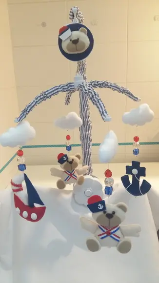 MÓBILE PARA BERÇO - URSO MARINHEIRO