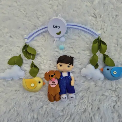 Mobile Personalizado - Menino e Pets