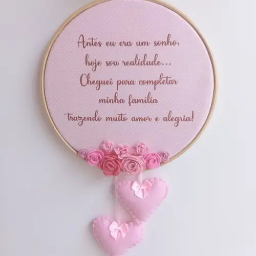PORTA MATERNIDADE BASTIDOR ANJINHA DA GUARDA