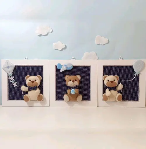Quadrinhos Decorativos Ursinhos