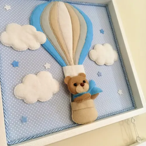 Quadro Porta Maternidade Urso Baloeiro