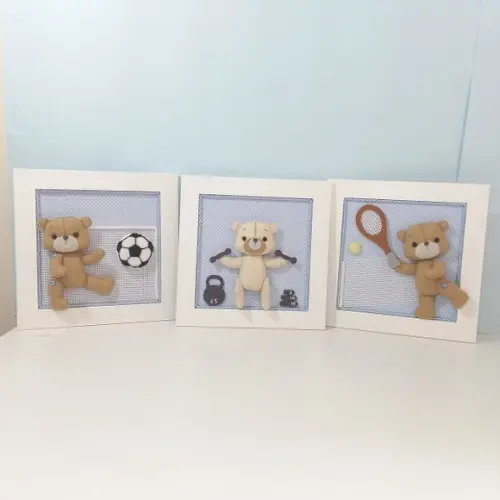 Quadros Decorativos Urso Esportista