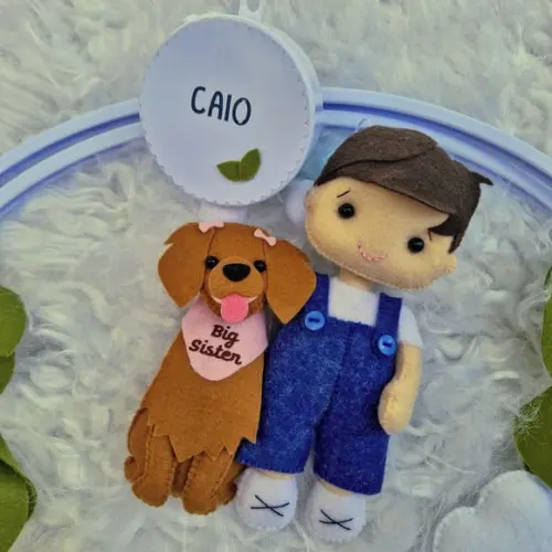 Mobile Personalizado - Menino e Pets