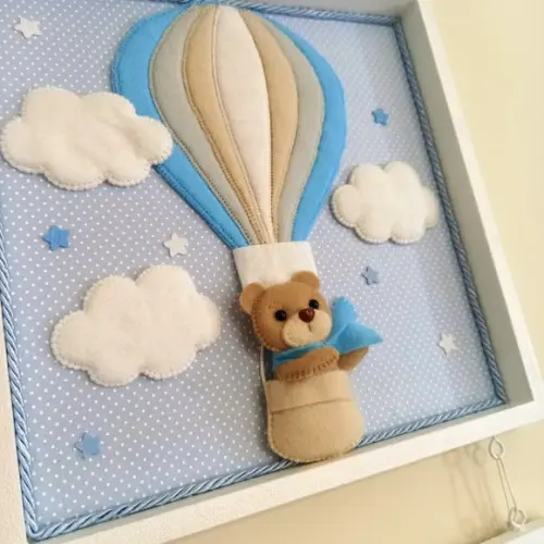 Quadro Porta Maternidade Urso Baloeiro