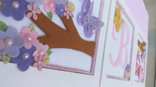 QUADROS  DECORATIVOS INICIAL DO NOME E JARDIM