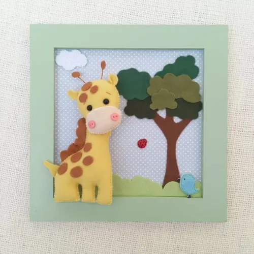 Trio Quadros Safari Baby