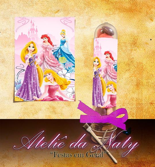 Adesivo P/ Tubete - Princesas