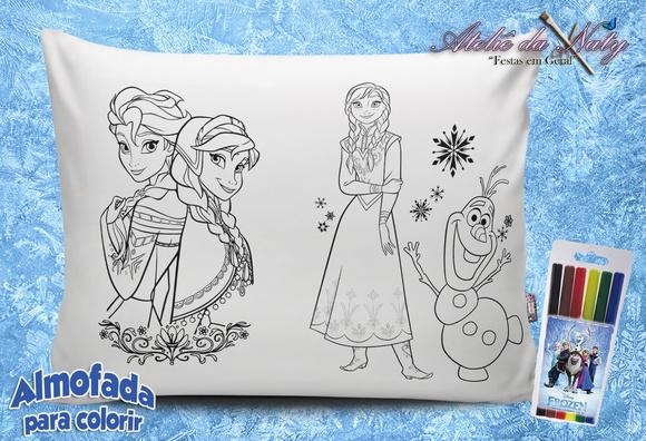Almofada para colorir - Frozen